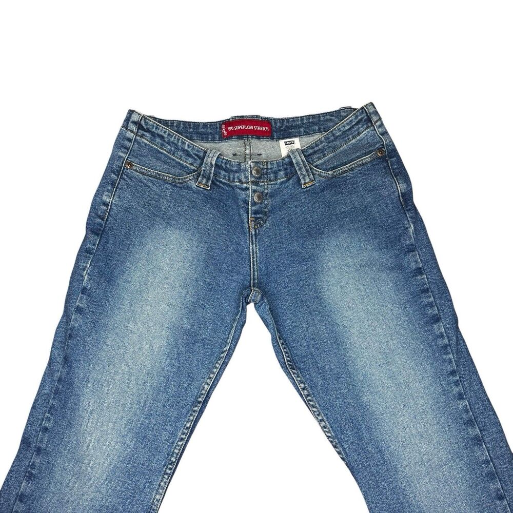 Levis 520 Women’s Too Superlow Stretch Jeans Size 11 Jr 31x30 Y2K Low Rise VTG